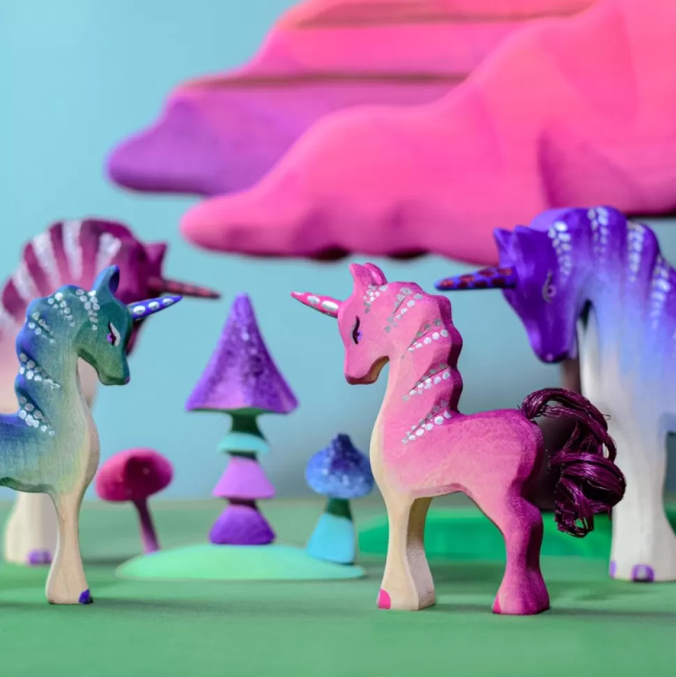 Clearance Unicorn Paars Houten Speelgoed