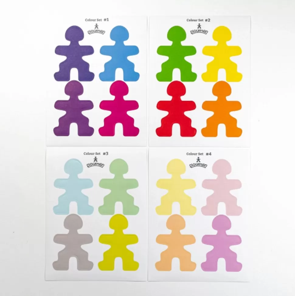 Outlet Flockmen Color Sticker Set Houten Speelgoed