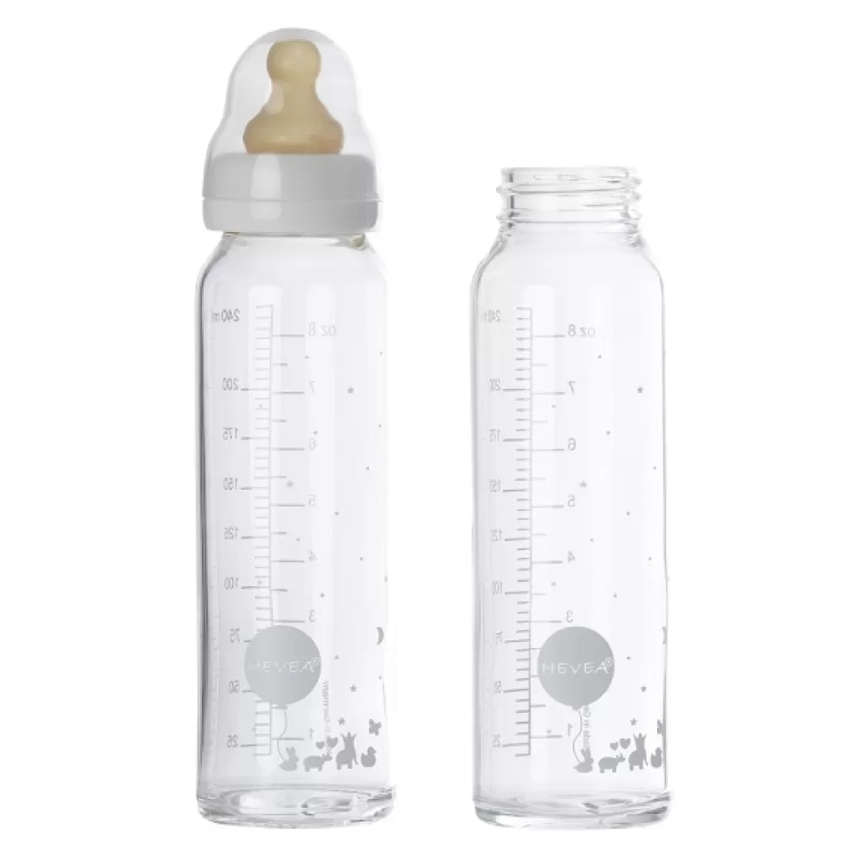 Clearance Hevea Glazen Flessen | 240 Ml Babyflesjes