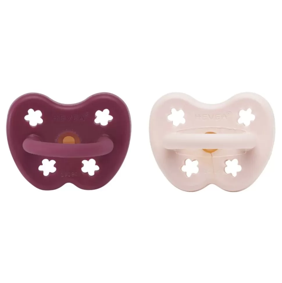 Sale Hevea Speentjes 3-36 Maanden Dental Duo Powder Pink & Rosewood Speentjes