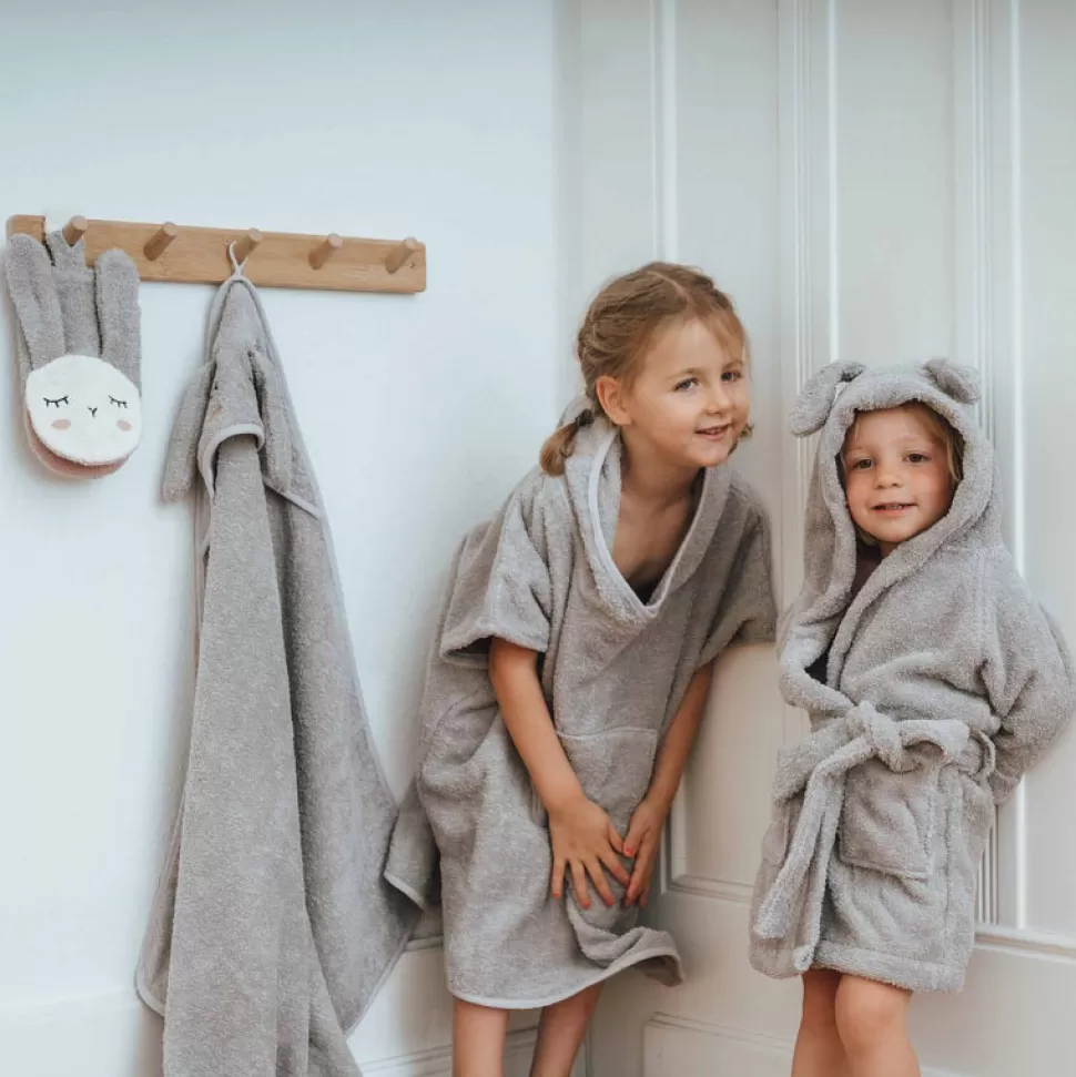 Fashion Kikadu Badjas Konijn – Grijs (1-2 & 5-6 Jaar) Wassen En Badderen