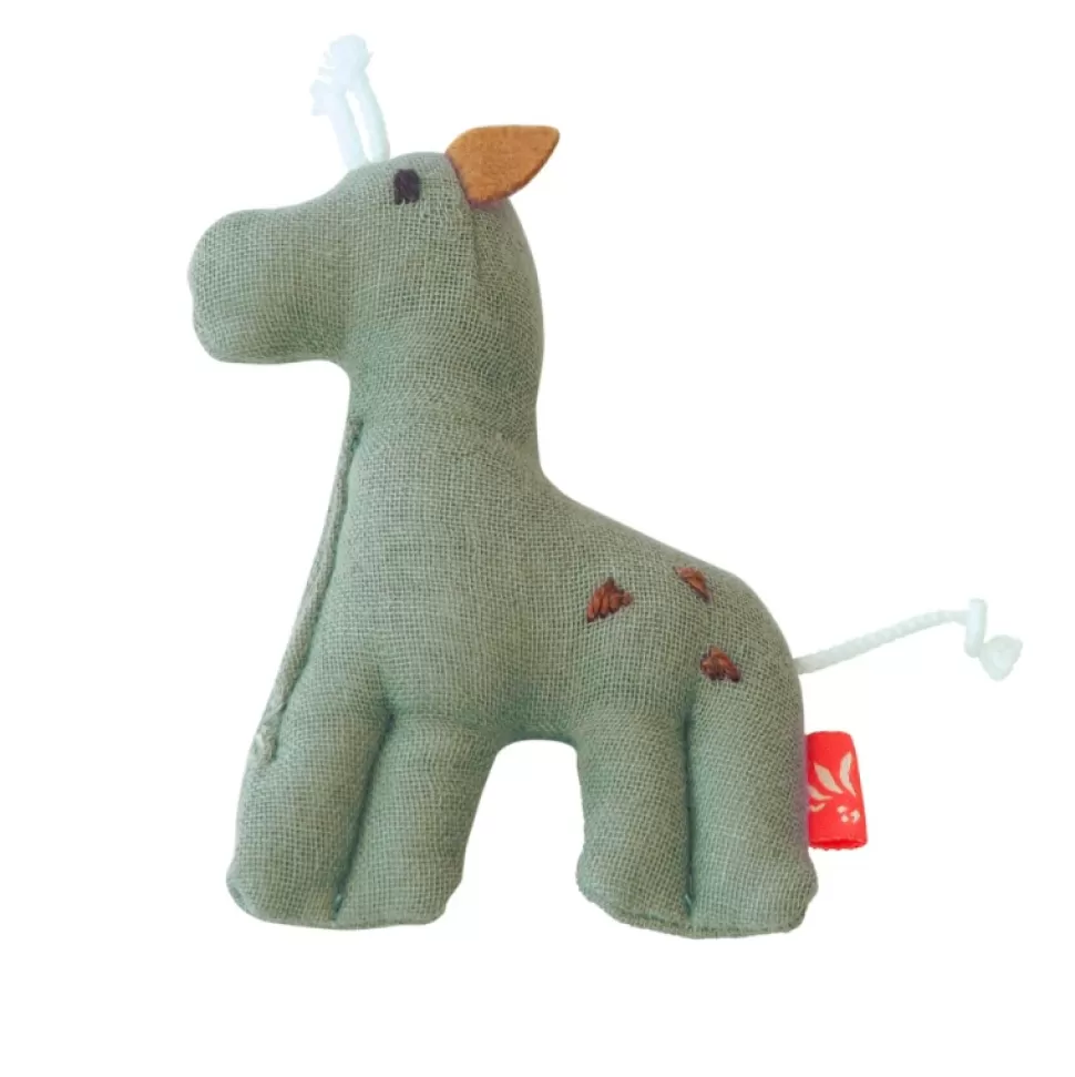 Store Kikadu Little Rattle Giraffe Olive Poppen En Knuffels