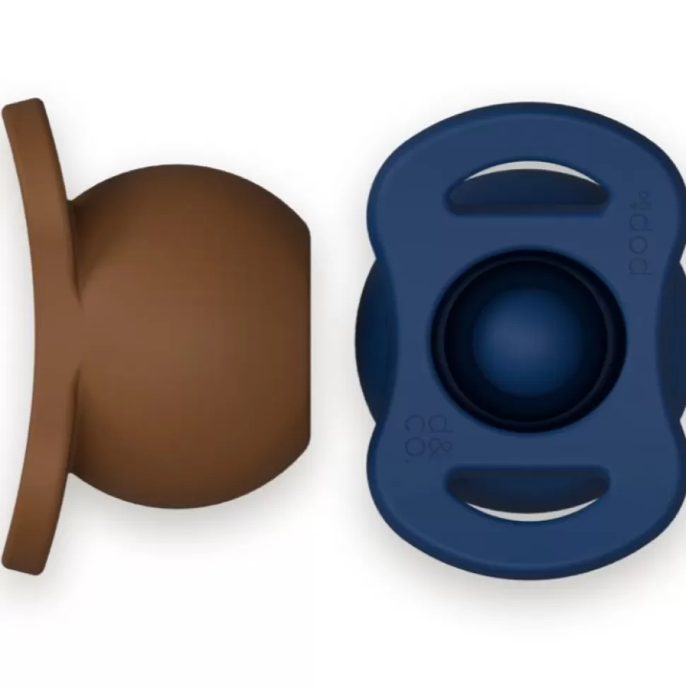 Online Pop & Go | 2-Pack Chocolate/Navy Speentjes